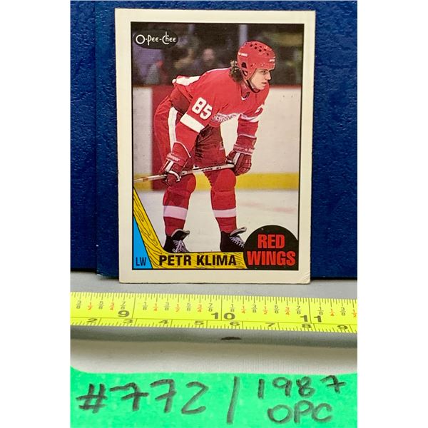 NHL HOCKEY -  OPC 1987 Petr Klima