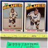 Image 1 : NHL HOCKEY - 2 x OPC 1976 Plante & Plager