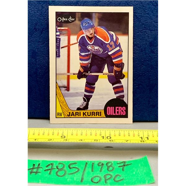 NHL HOCKEY - OPC 1987 Jari Kurri