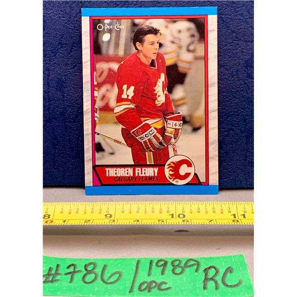 NHL HOCKEY - OPC 1989 Theoren Fleury Rookie Card