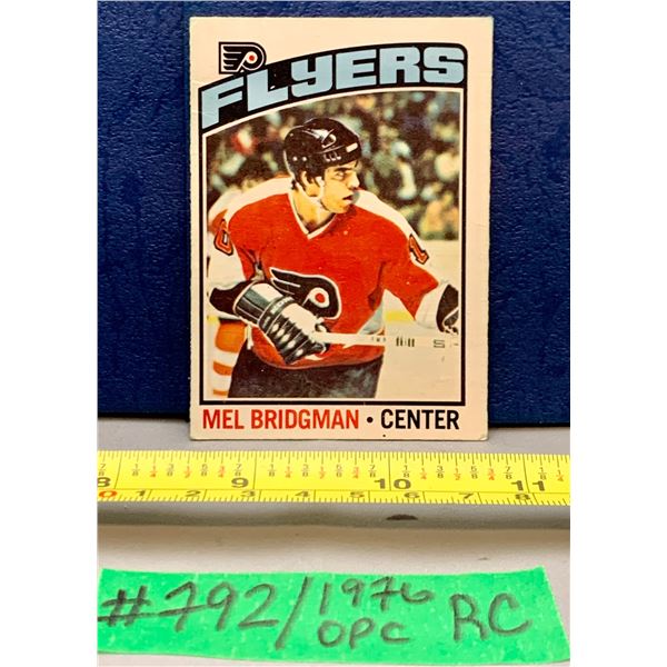NHL HOCKEY - OPC 1976 Mel Bridgman Rare Rookie Card