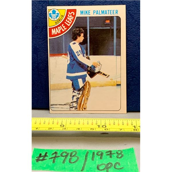 NHL HOCKEY - OPC 1978 Mike Palmateer