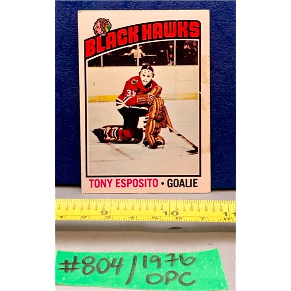 NHL HOCKEY - OPC 1976 Tony Esposito