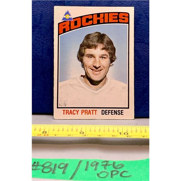 NHL HOCKEY - OPC 1976 Tracy Pratt Colorado Rockies
