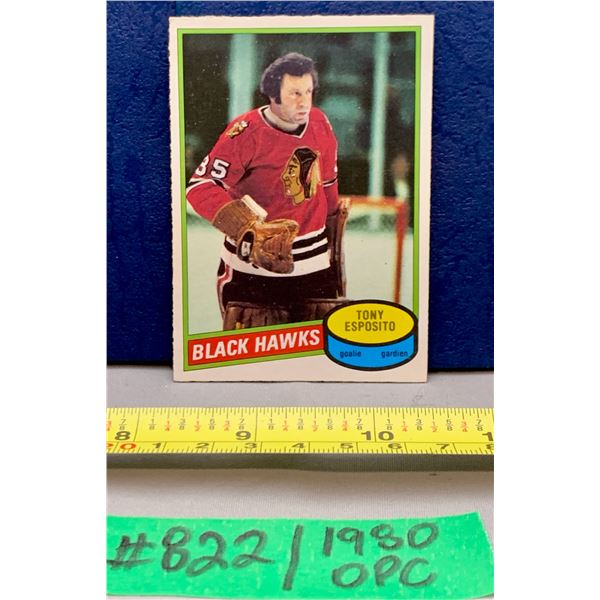 NHL HOCKEY - OPC 1980 Tony Esposito