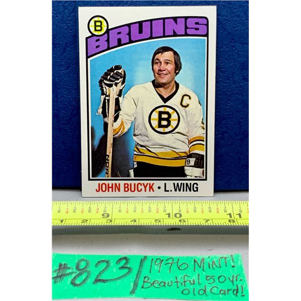 NHL HOCKEY - OPC 1976 John Bucyk Mint Beautiful for 50 Yr Old Card!