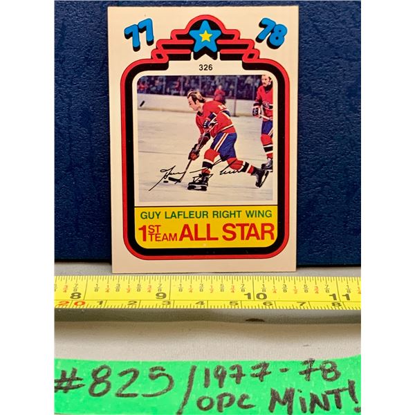 NHL HOCKEY - OPC 1977-78 Guy Lafluer 1st All Star MINT!
