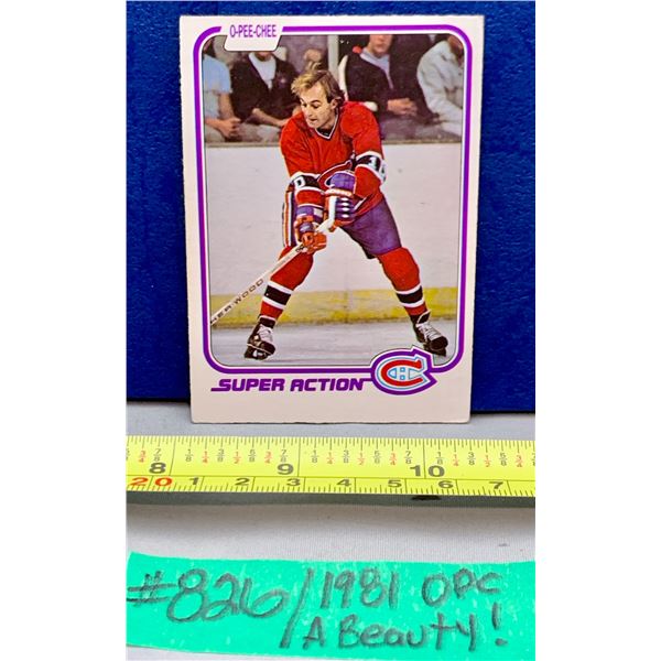 NHL HOCKEY - OPC 1981 Guy Lafluer Super Action! MINT!
