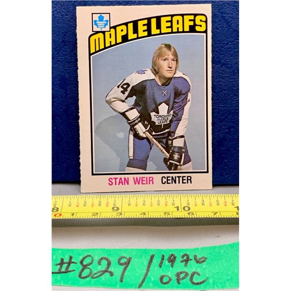 NHL HOCKEY - OPC 1976 Stan Weir