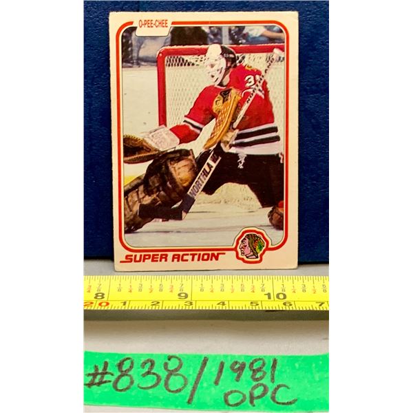 NHL HOCKEY - OPC 1981 Tony Esposito Super Action