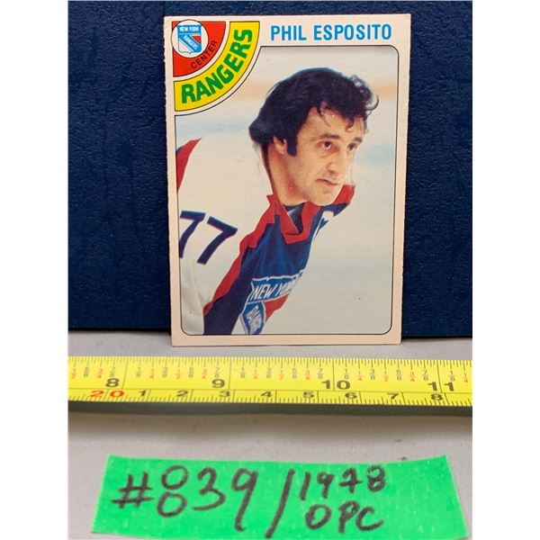 NHL HOCKEY - OPC 1978 Phil Esposito