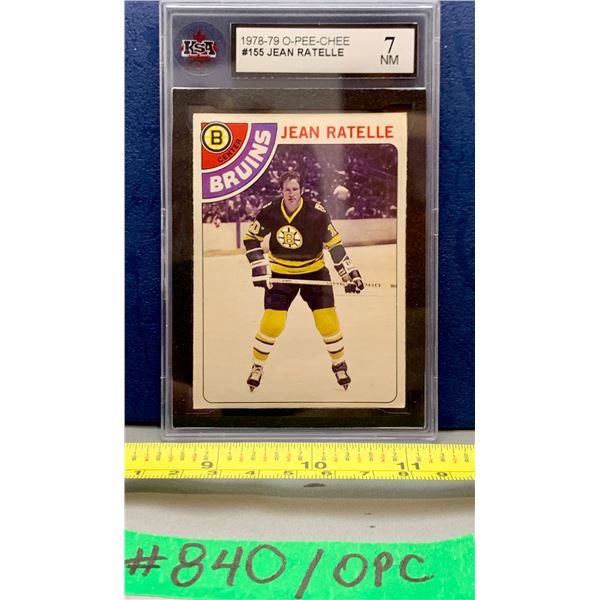 NHL HOCKEY - OPC 1978-79 Jean Ratelle KSA 7 - Great Card!