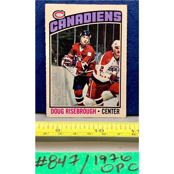 NHL HOCKEY - OPC 1976 Doug Risebrough