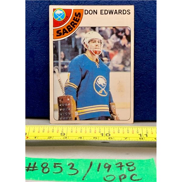 NHL HOCKEY - OPC 1978 Don Edwards
