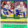 Image 1 : NHL HOCKEY - 2017 Parkhurst x 2 Sedin Brothers Vancouver Canucks