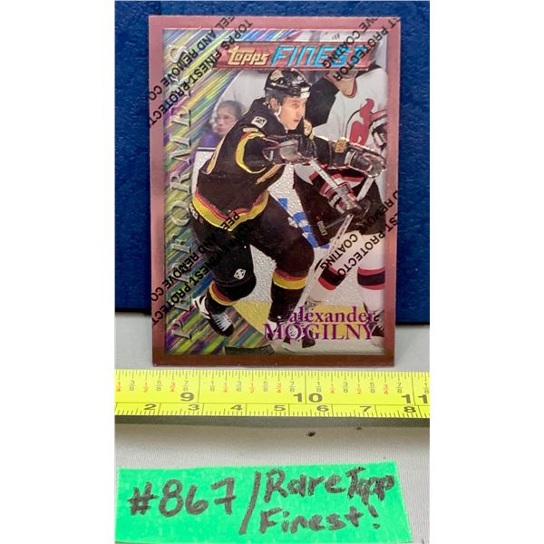 NHL HOCKEY - Rare Topps Finest Alexander Mogilny with Coating Still Intact!