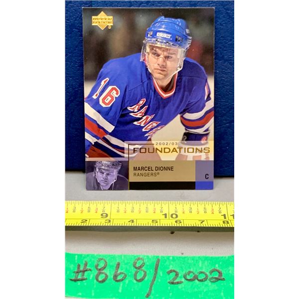 NHL HOCKEY - 2002 Foundations Marcel Dionne
