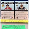 Image 3 : NHL HOCKEY - 2 x Credentials Debut Ticket Access Silver Rookie Cards - Korchinski & Olle Ericksson