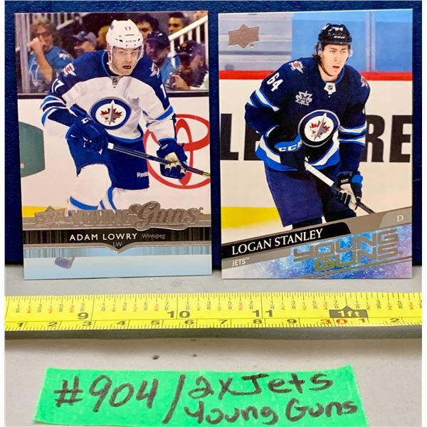 NHL HOCKEY - 2 x Winnipeg Jets Young Guns - Lowry & Stanley