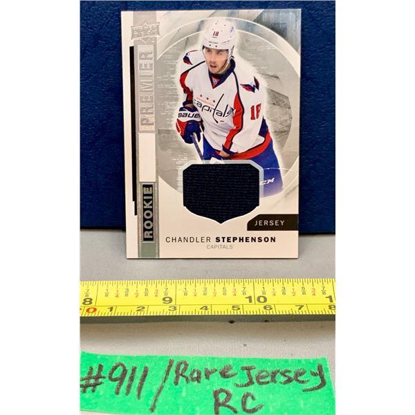 NHL HOCKEY - Chandler Stephenson Premier Rookie Patch Card Rare!