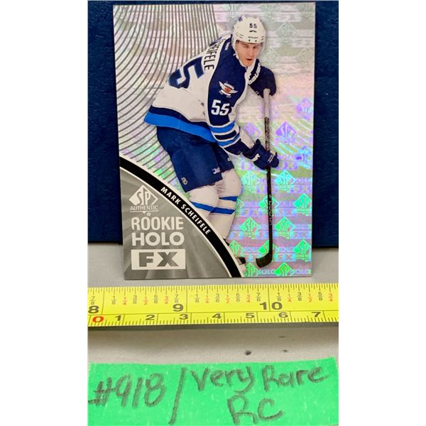 NHL HOCKEY - Ultra rare Mark Scheifele SP Authentic Rookie Holo FX RC