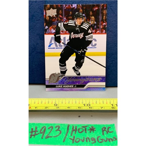 NHL HOCKEY - Luke Hughes Highly Sought After Young Guns Rookie Card