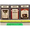 Image 5 : NHL HOCKEY - 3 x Mitch Marner GOLD Set RARE Graded 10 All 3 Numbered #069/100 Rookie Cards!