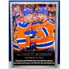 Image 2 : NHL HOCKEY - Connor McDavid & Taylor Hall Authetic Moments 2015 Rookie Card