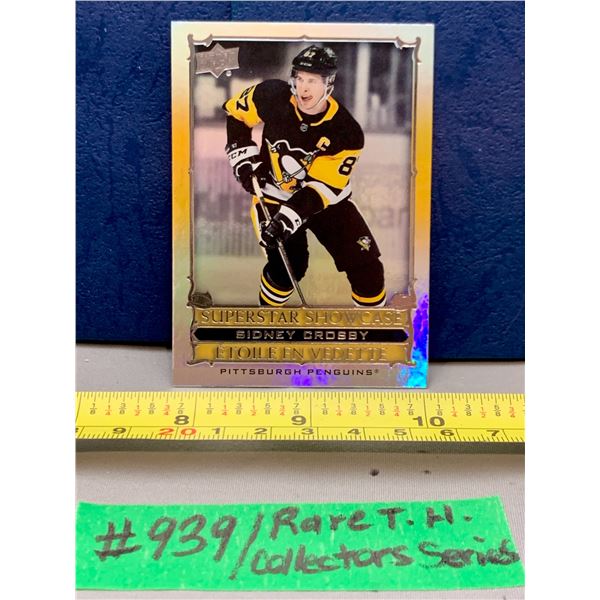 NHL HOCKEY - Rare Rare! Sidney Crosby Gold Holo Foil Tim Hortons SUPERSTAR Showcase Card 2021