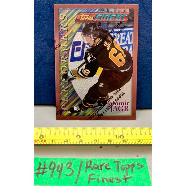 NHL HOCKEY - Rare Topps Finest Unpeeled J Jagr Card
