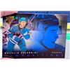 Image 2 : NHL HOCKEY - Macklin Celebrini COMPOSITIONS Blue Foil Holo Card