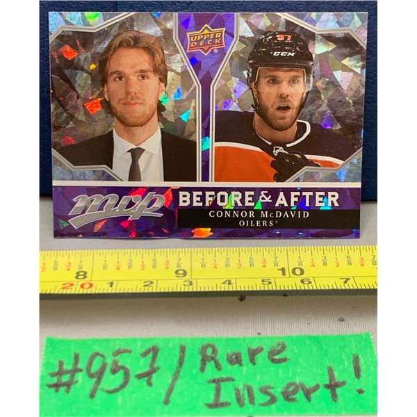NHL HOCKEY - Connor McDavid Cracked Ice Rare MVP Before & After All Star Game Card