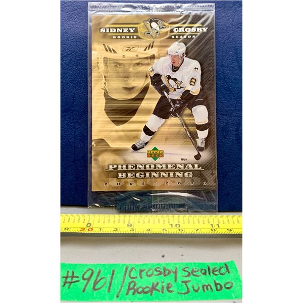 NHL HOCKEY - SEALED Sidney Crosby 2005 Jumbo Rookie Card!  These are getting Harder to Find!