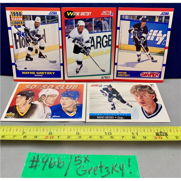 NHL HOCKEY - 5 x Wayne Gretzky cards - 1st Lot of Wayne Gretzky RUN!