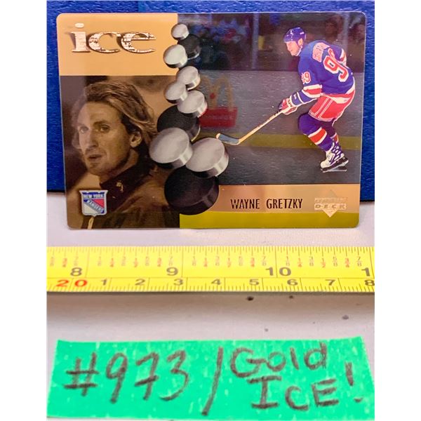 NHL HOCKEY - Wayne Gretzky Rare McDonalds GOLD Ice Card