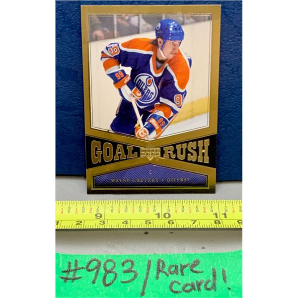 NHL HOCKEY - Wayne Gretzky Rare Gold RUSH Oilers Foil Card