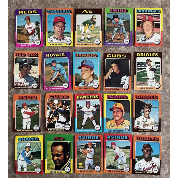 1006- 1975 Topps Baseball Cards (20)