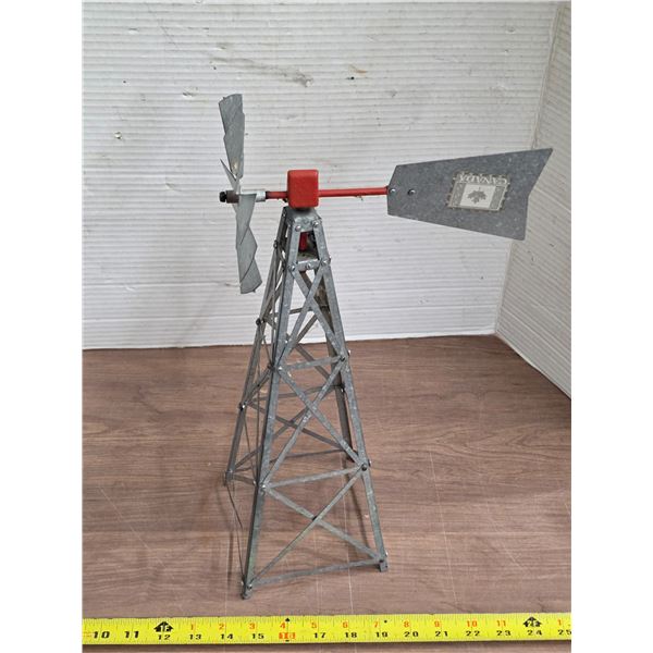 Metal windmill- 16"H