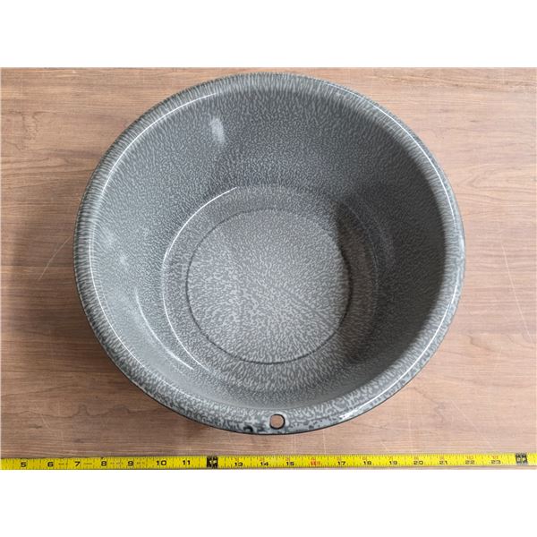 Antique graniteware basin