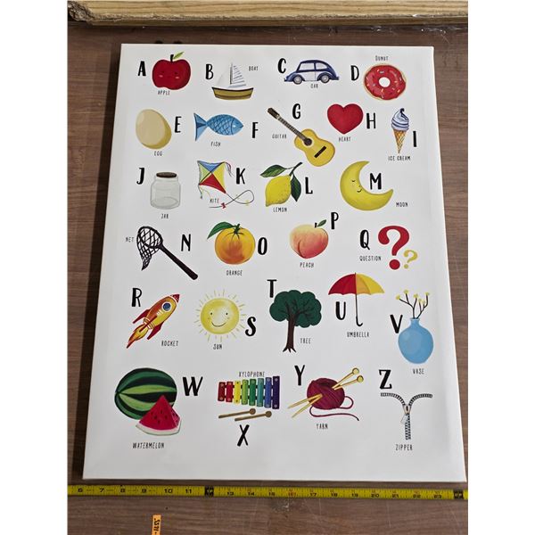 Alphabet picture- 18"  by 24"