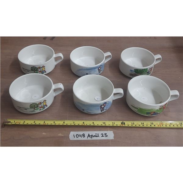 (6) Camp Bells Kids Soup Bowls.