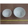 Image 2 : (2) Pyrex Mixing Bowls - Butterfly Gold Pattern.