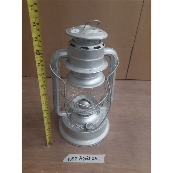 Vintage Silver Colour Barn Lantern - Excellent Condition.