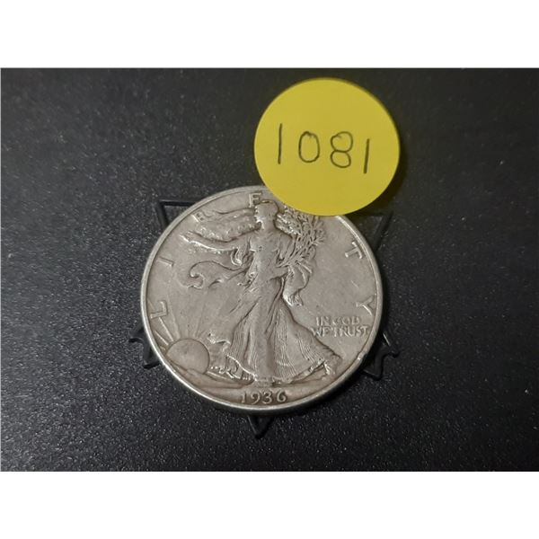 1936 U.S.A Silver Half Dollar.