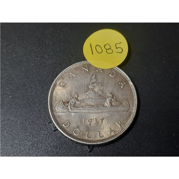 1937 Canada Silver One Dollar.
