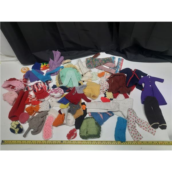 Lot of Doll Clothes of Different Sizes. (Winter Clothes)