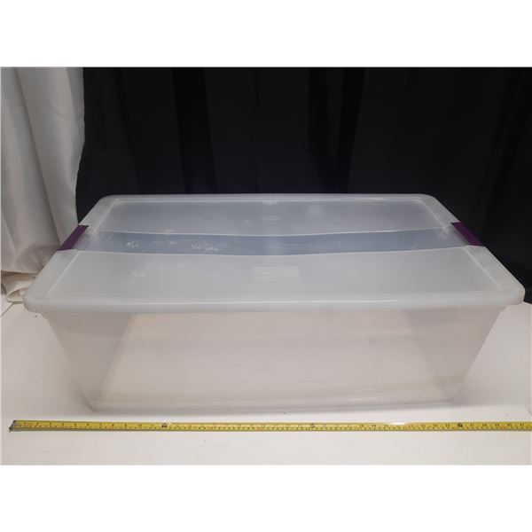 Large Clear Tote. (34" X 18" X 12.5")