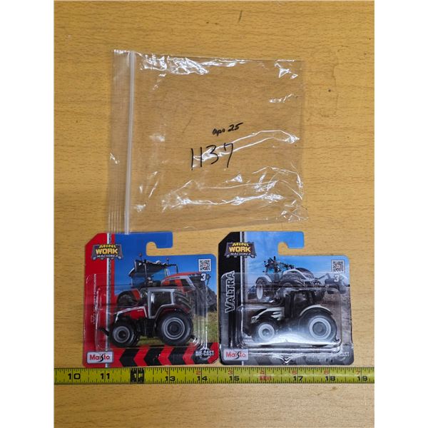 Toy tractors- Massey fergusen and Valtra