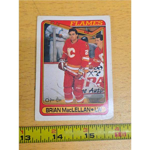 Brian macclellan hockey card
