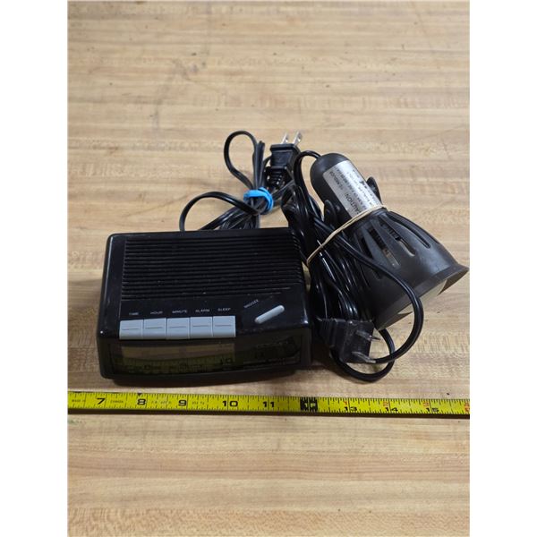 Alarm clock and light